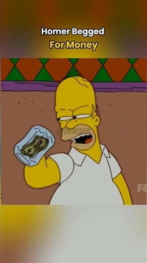 Bart Begged For Money 💰 #simpsons #shorts