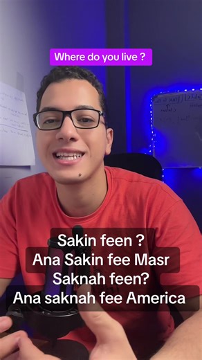 Learn Where You Live in Egyptian Arabic Dialect