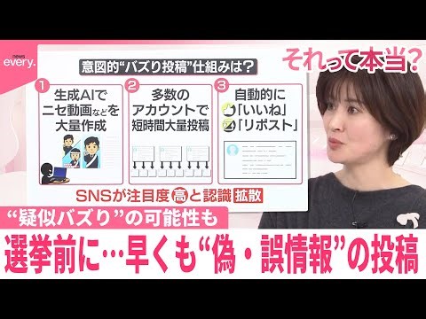 【それって本当?】「そのバズりって本当？」“疑似バズり”の可能性も 選挙前に早くも“偽・誤情報”の投稿