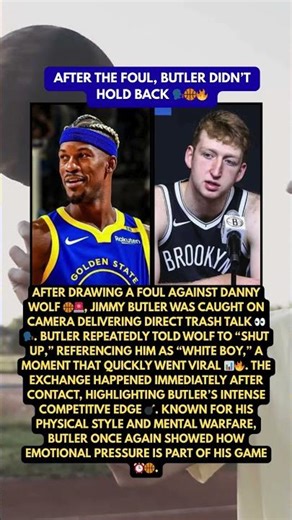 After the foul, Butler didn’t hold back 🗣️🏀🔥