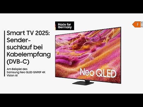 Samsung Smart TV 2025: Sendersuche bei Kabelempfang (DVB-C)