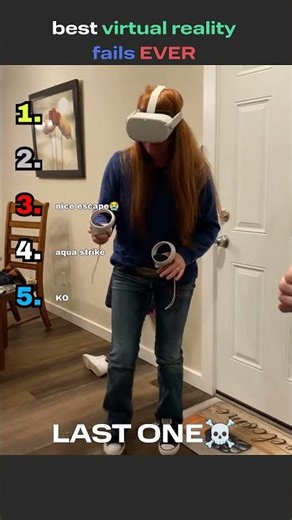 FUNNIEST VR FAILS EVER 😂🎮 #viral #virtualreality #fails #failshorts #funny