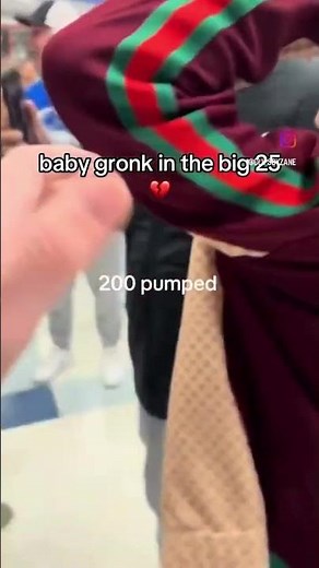 baby gronk gets hit with coke can💔🥀