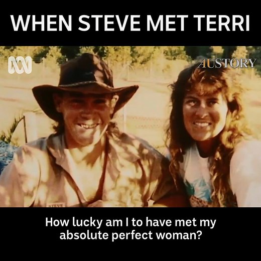"I was never one for sheilas … but how lucky am I to have met my absolute perfect woman?" 👫 Here's Steve Irwin explaining when he first met his wife, Terri at Australia Zoo in a 2003 #AustralianStory | Australian Story