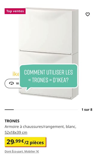 Comment utiliser les trones d’ikea?