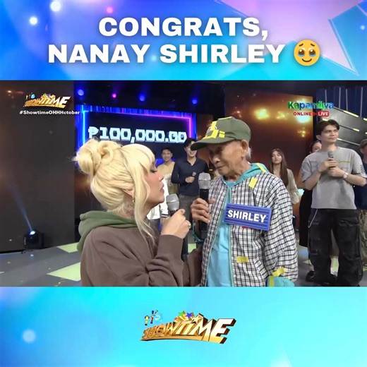 3.4M views · 183K reactions | We're happy for you, Nanay Shirley! 﫶 #ShowtimeOHHHctober WATCH #ItsShowtime LIVE: linktr.ee/itsshowtimena | It's Showtime | Facebook