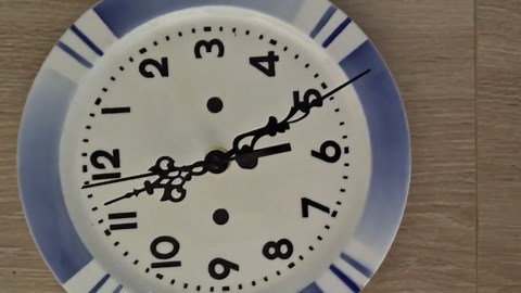 Blue Plate Clock, Porcelain Clock, German Plate Clock, Vintage - Etsy