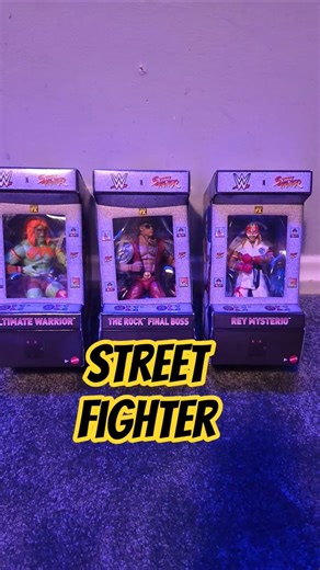 #wwe #retro #streetfighter #retrogaming #toys #figures #therock #dwaynejohnson #ultimatewarrior nes