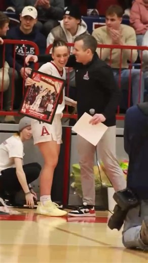 Looking back at our final Axewomen basketball games on home court. A big win and celebrating our seniors. | Acadia Athletics