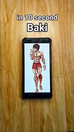 Drawing Baki Hanma 🔥🔥 #anime #bakihanma #drawing