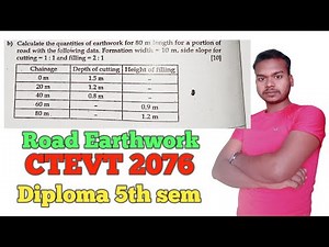 Numerical from road earthwork|2076@hamroengineering8215 Road estimation|Numerical from road Estimate