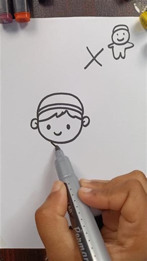 How To Draw Muslim Kid Step by Step #shorts #shortsfeed