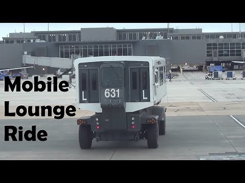 Riding on a Rare Mobile Lounge at Dulles Airport