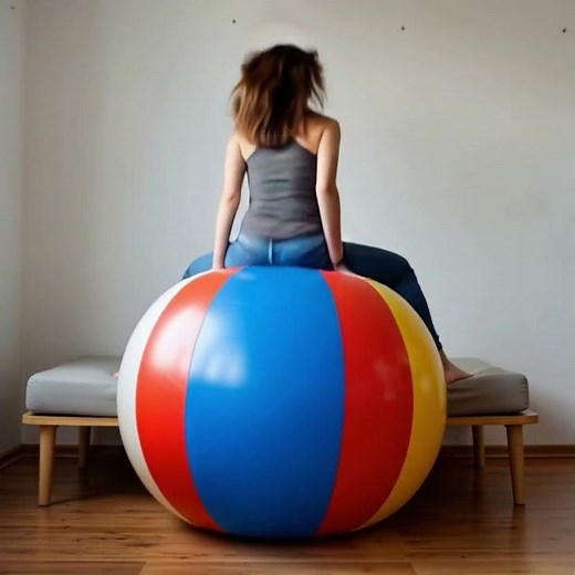 Gentle Bounces on a Big Beachball