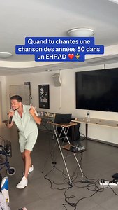 500 reactions · 11 shares | Quand tu chantes une chanson des années 50 dans un EHPAD ❤️‍♀️ #ehpad | David Renaudin Music | Facebook
