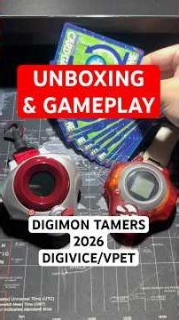 UNBOXING & GAMEPLAY - 2026 Digimon Tamers D-ARK Digivice (vs 2001 D-ARK V2 Digivice) #digivice