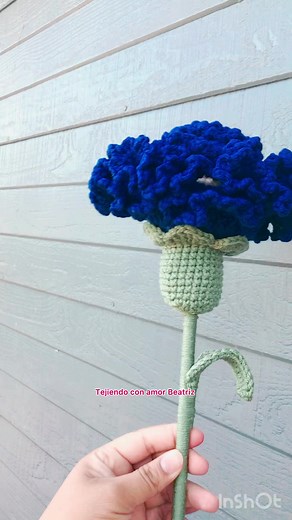 37K views · 680 reactions | Flores tejidas- clavel reversible crochet #ventas #flores #tejido #viral | Tejiendo con amor Beatriz | Facebook