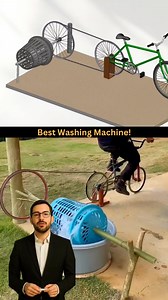34K views · 223 reactions | This is a pedal-powered washing machine:...