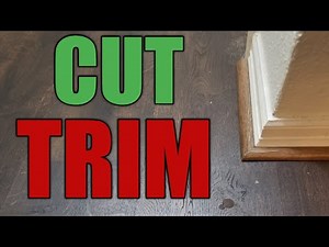 How to cut & Install quarter Round !!????