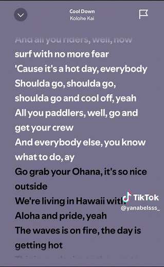 Cool Down by Kolohe Kai Full Lyrics – Sing Along Song