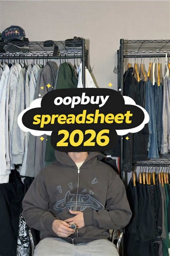 best spreadsheet for oopbuy on all of tik tok #oopbuy#spreadsheet #rep #haul #finds