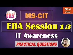MKCL ERA Live Session 13 Self Learning Path Question Solving | MKCL Era Live 2021 Self Learning Path