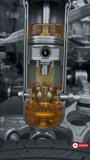 How Shock Absorbers Work 🚗#shockabsorber #animation #EngineeringAnimation #Cars