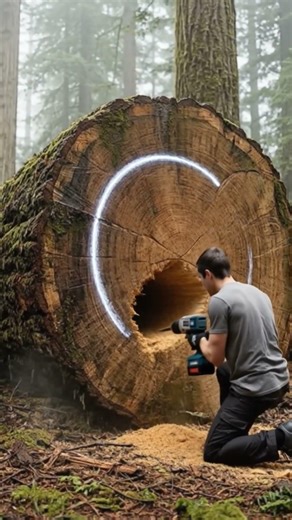 Building a Luxury House Inside a Giant Tree 🌲 ASMR