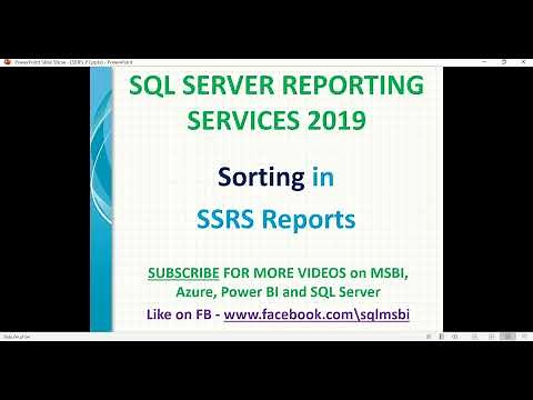 SSRS Tutorials | Sorting in SSRS Reports | Interactive Sorting in SSRS