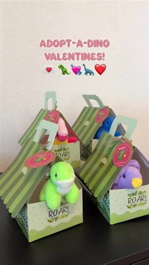 Dino Class Valentines! 💌🦖💕 #fyp #classvalentineideas #classpartyideas #valentines #momsoftiktok