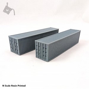 N Scale 40' High Cube Shipping Containers (2pc) - Etsy