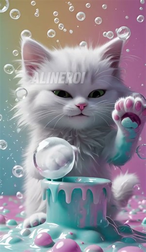 First Spells at Kitten Magic School! 😹 #cat