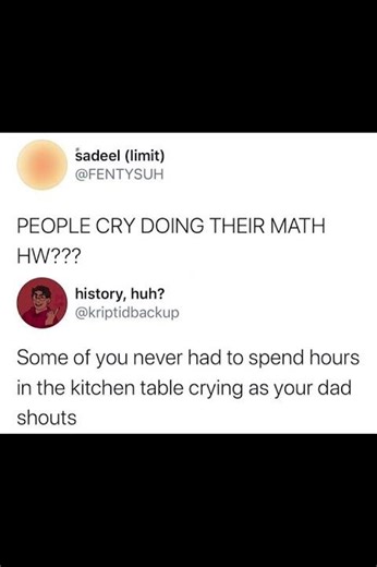people cry doing their homework??
