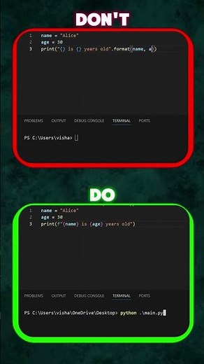 Essential Python String Format Tips: Do's & Don'ts #pythonprogramming