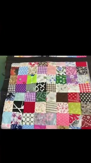Quilt as you go 64 patch postage stamp quilt tutorial.