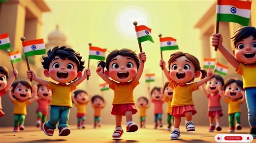 नन्हा मुन्ना राही 🇮🇳 Republic Day Kids Animation 2025 | School Function Special | देश का सिपाही - Ba