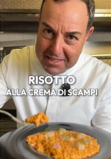 Risotto con crema di scampi: La panna è fondamentale!