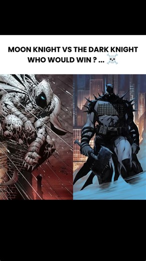 The moon knight vs the dark Knight #batman #moonknight
