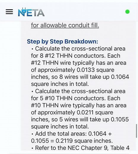 Calculate wire fill quick and easy!