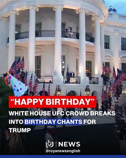 White House UFC crowd breaks into birthday chants for Trump