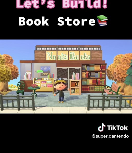 How to build a bookstore in Animal Crossing New Horizons! This build is inspired by kerritcake_acnh on IG. #acnh #animalcrossingnewhorizons #animalcrossing #acnhswitch #acnhisland #acnhideas #acnhdesign #acnhinspiration #acnhspeedbuild #nintendoswitch #gamer