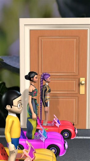 Help Them Find Their Parents #bibokpop #kpopdemonhunters #funnyshorts #7 #funny#scaryteacher#shorts