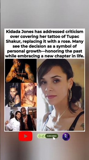 🌹 KIDADA JONES COVERS HER TUPAC TATTOO WITH A ROSE — FANS REACT… #shorts #news