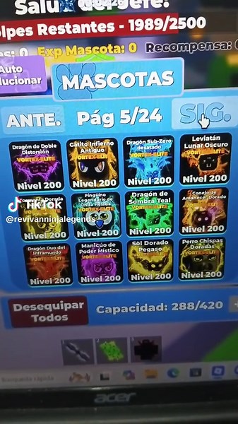 Doy Vortex por Veteranas en Ninja Legends