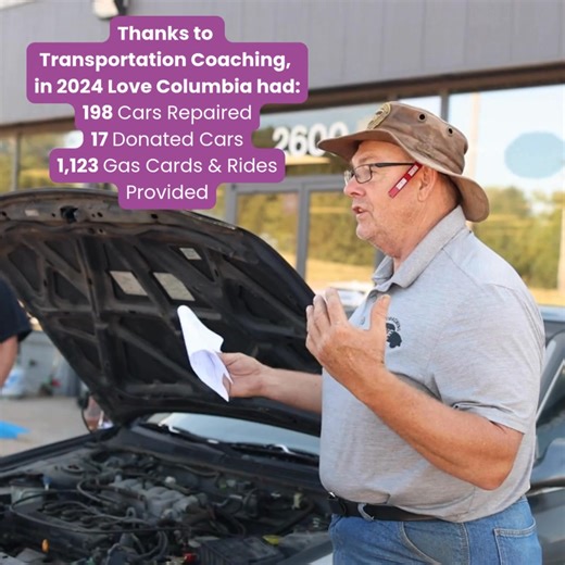 The Love Columbia Howdy's Car Show presented by QuesTec is happening this weekend, and we can't wait to see you there. All funds raised go to support our transportation program. 💜 Join us at the Crossing Church parking lot this Saturday, October 4, from 10:00 AM to 1:30 PM. The event is free and open to everyone! Want to enter your car into the show? Register for just $20. The registration table will be open Saturday morning from 8:00 AM to 11:00 AM. | Love Columbia