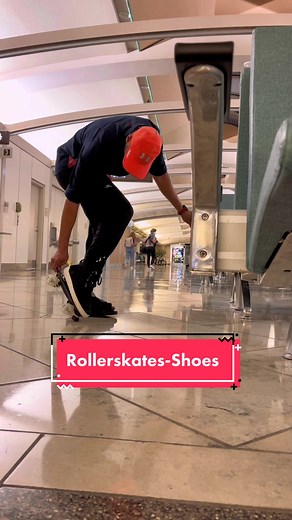 Replying to @w0wza2 I might have an idea that could make it work tho 🧐 *professional skater* #skateshoes #rollerskate #airportskate