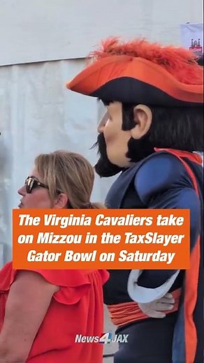 Virginia fans get hyped for TaxSlayer Gator Bowl with pep rally in Jacksonville Beach