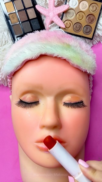 ASMR Mannequin Makeup things Sounds Video Fast No talk Lipstick balm