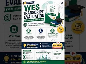 WES Transcript Evaluation Explained: Cost, Process + FREE GPA Calculation!