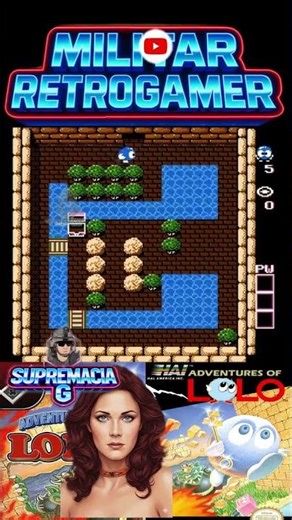 🧠💎 Puzles, estrategia y nostalgia con Adventures of Lolo 👑🧩#viral #shorts #fyp #gaming #retro #omg